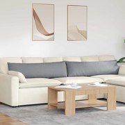 vidaXL Travesseiros de Sofá 2 pcs Cinzento-claro 145 x 40 cm tecido