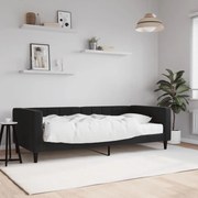 vidaXL Sofá-cama com colchão 90x190 cm veludo preto