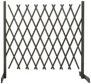 vidaXL Vedação em treliça para jardim 180x100 cm abeto maciço cinzento