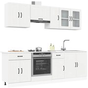 8 peças armário de cozinha conjunto Kalmar branco