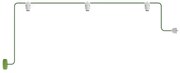 Corda de luz exterior EIVA IP65 com 3 luzes e rosa