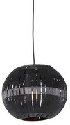 Candeeiro de suspensão moderno preto 30 cm - Zoë