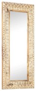 vidaXL Espelho esculpido à mão 110x50x2,6cm madeira mangueira maciça