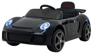 Carro elétrico para Crianças RUF CTR3 12V Rodas Espuma EVA, Assento couro ecológico Preto