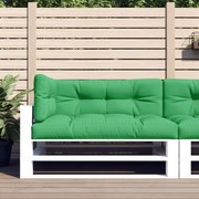vidaXL Almofadões para móveis de paletes 3 pcs tecido verde