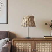 vidaXL Abajur Ø30x20 cm vime castanho