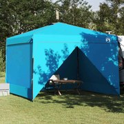 vidaXL Tenda de Toldo Azul 300 x 300 x 227 / 236 / 245 cm Tecido Oxford