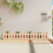 vidaXL Canteiro elevado c/ design de cerca 200x30x30 cm pinho maciço