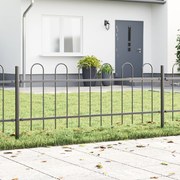 vidaXL Cerca para Jardim Cinzeto 3.4 x 0.6 m