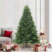 vidaXL Árvore de Natal Articulada Artificial com suporte Verde 210 cm