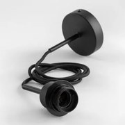 Cabo Para Candeeiro De Teto Em Polietileno Hannon Preto - Sklum