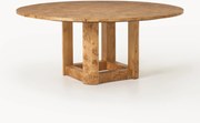 Mesa de jantar redonda em madeira Edward, vários tamanhos