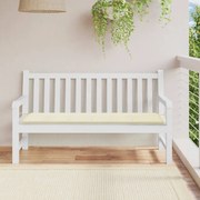 vidaXL Almofadão p/ banco de jardim 150x50x4 cm tecido oxford creme
