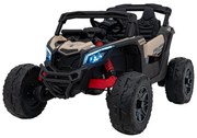 Carro elétrico para Crianças 24V 4x4 ATV CAN-AM Maverick Rodas de EVA, Assento de couro Preto