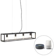 LED Candeeiro suspenso industrial 4-lâmpadas-WiFi-E27-A60 - CAGE 4 Industrial