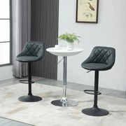 Conjunto de 2 Bancos de Bar Mali - Preto - Design Moderno