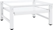 vidaXL Suporte máquina lavar c/ prateleira extraível branco