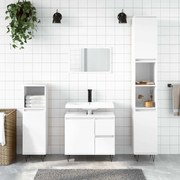 vidaXL Armário casa 65x33x60 cm derivados de madeira branco brilhante