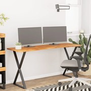 vidaXL Tampo de secretária retangular 160x50x2,5 cm acácia maciça