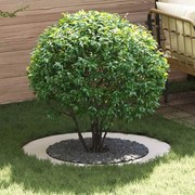 vidaXL adequado para Anéis de Árvore Planos 5 pcs Branco Ø60 / 90 cm Aço