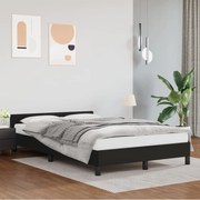 vidaXL Estrutura cama c/ cabeceira sem colchão 120x200 cm preto