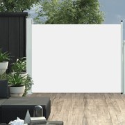 vidaXL Toldo lateral retrátil para pátio 140x500 cm creme