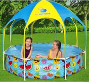 Bestway Piscina acima do solo infantil Steel Pro UV Careful 244x51 cm