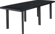 vidaXL Mesa de jardim 216x90x72 cm plástico antracite