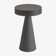 Lâmpada De Mesa Led Sem Fios Em Ferro Catinca Cinza Grafito - Sklum