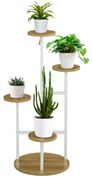 Suporte para Plantas Prateleiras para Plantas de 4 Níveis Suporte para