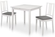 3 pcs conjunto de jantar MDF branco