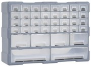 vidaXL Caixa organizadora com 38 gavetas 52x16x37,5 cm