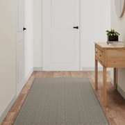 vidaXL Tapete/passadeira 80x150 cm aspeto sisal prateado