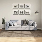 vidaXL Tapete de pelo alto aspeto brilhante ISTAN 160x230 cm cinzento