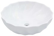 vidaXL Lavatório 46x17 cm cerâmica branco