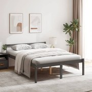 Estrutura cama pequena casal UK 120x190 cm pinho maciço cinza