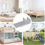 vidaXL Chave Hexagonal 2118 pcs Prateado 32 x 86 mm Aço