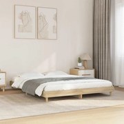 vidaXL Estrutura de cama 135x190 cm derivados madeira carvalho sonoma