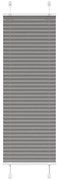 Antracite Plissada Cega 50x150 cm Largura Tecido 49,4 cm