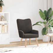 Poltrona Relaxante vidaXL Cinza Escuro em Tecido de Lã Sintética