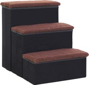 PawHut Rampa Acesso Animais 3 Patamares Dobrável Armazenamento Prático 50cm Alta Facilita Mobilidade Pets | Aosom Portugal