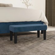 vidaXL Banco 70x30x30 cm veludo azul-escuro