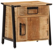 vidaXL Mesa de cabeceira 40x30x42 cm madeira de mangueira maciça