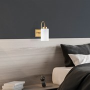 Aplique Duzsuz – Branco e Dourado – 10 x 23 x 24 cm