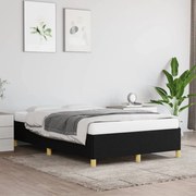 vidaXL Estrutura de cama sem colchão 120x200 cm tecido preto