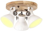 vidaXL Candeeiro de teto industrial 25 W 42x27 cm E27 branco