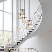 Candeeiro Chandelier Selimiye – Preto – 45cm x 110cm