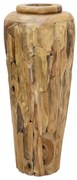 vidaXL Jarra decorativa 40x100 cm madeira de teca maciça