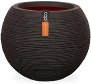 Capi Vaso redondo Nature Rib 62x48 cm preto KBLR271