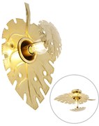 Candeeiro de parede design dourado antigo - Carballo